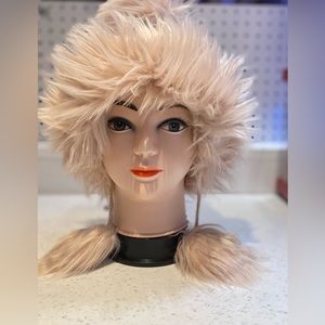 XQ High Quality Full Faux Fur Pom Hat
